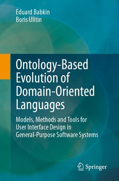 Ontology-Based Evolution of Domain-Oriented Languages (eBook, PDF) - Babkin, Eduard; Ulitin, Boris