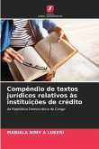 Compêndio de textos jurídicos relativos às instituições de crédito