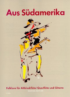 Cover Aus Südamerika: Folklore für Altblockflöte (Flöte) und Gitarre Partitur