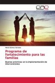 Programa de fortalecimiento para las familias