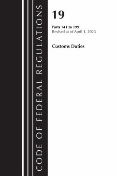 Cover Code of Federal Regulations, Title 19 Customs Duties 141-199 2023