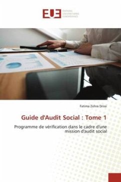 Guide d'Audit Social : Tome 1 - Drissi, Fatima Zohra