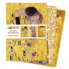 Gustav Klimt Set of 3 Standard Notebooks - Flame Tree Publishing