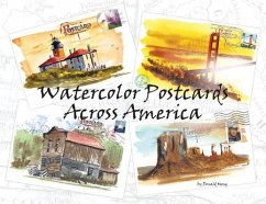 Watercolor Postcards Across America - Mong, Donald