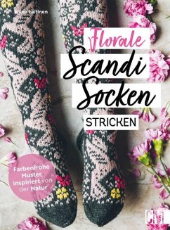 Florale Scandi-Socken stricken - Laitinen, Niina