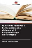 Questions relatives à l'enseignement à distance et à l'apprentissage électronique