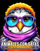Animales con Gafas Libro de Colorear para Adultos