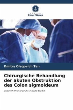 Chirurgische Behandlung der akuten Obstruktion des Colon sigmoideum - Ten, Dmitry Olegovich