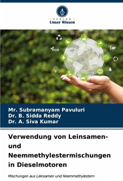 Cover Verwendung von Leinsamen- und Neemmethylestermischungen in Dieselmotoren