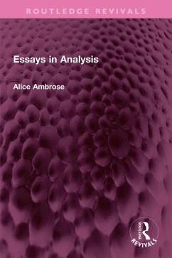 Essays in Analysis (eBook, ePUB) - Ambrose, Alice