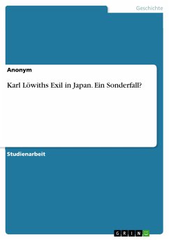 Karl Löwiths Exil in Japan. Ein Sonderfall? (eBook, PDF)