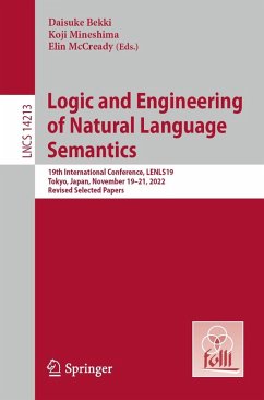 Logic and Engineering of Natural Language Semantics (eBook, PDF)