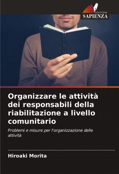 Cover Organizzare le attività dei responsabili della riabilitazione a livello comunitario