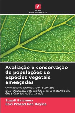 Avaliação e conservação de populações de espécies vegetais ameaçadas - Salamma, Sugali;Boyina, Ravi Prasad Rao