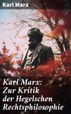 Karl Marx: Zur Kritik der Hegelschen Rechtsphilosophie (eBook, ePUB)