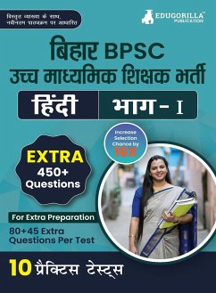 Bihar Higher Secondary School Teacher Hindi Book 2023 (Part I) Conducted by BPSC - 10 Practice Mock Tests (1200+ Solved Questions) with Free Access to Online Tests - Edugorilla Prep Experts