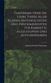Taxidermie oder die Lehre Thiere aller Klassen am einfachsten und zweckmäßigsten für Kabinette auszustopfen und aufzubewahren Taxidermie oder die Lehre Thiere aller Klassen am einfachsten und zweckmäßigsten für Kabinette auszustopfen und aufzubewahren
