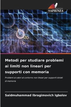 Metodi per studiare problemi ai limiti non lineari per supporti con memoria - Igbolov, Saidmuhammad Ibragimovich