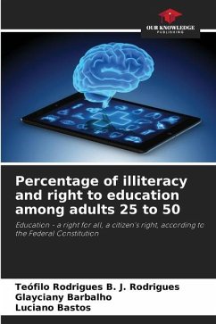 Percentage of illiteracy and right to education among adults 25 to 50 - Rodrigues, Teófilo Rodrigues B. J.;Barbalho, Glayciany;Bastos, Luciano