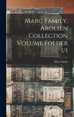Cover Marc Family, Arolsen Collection Volume Folder 1/1