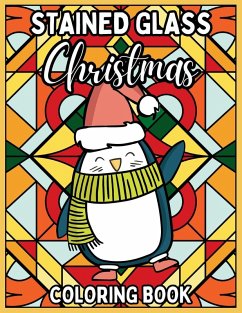 Cover Stained Glass Christmas Coloring Book