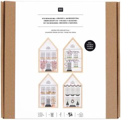 Cover Stickpackung Gezählter Kreuzstich, Häuser 4 Jahreszeiten, medium