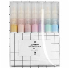 Acrylini Marker Set Pastel Colours, 7 Farben