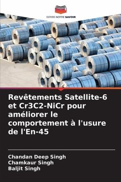 Revêtements Satellite-6 et Cr3C2-NiCr pour améliorer le comportement à l'usure de l'En-45 - Singh, Chandan Deep;Singh, Chamkaur;Singh, Baljit