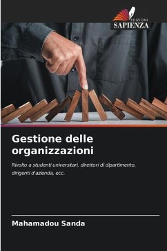 Gestione delle organizzazioni - SANDA, Mahamadou