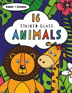 Stained Glass Coloring Animals - Smith, Emma Munro