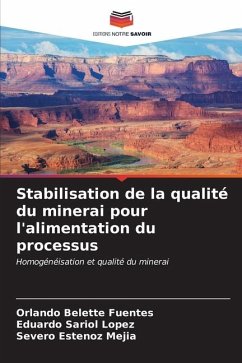 Stabilisation de la qualité du minerai pour l'alimentation du processus - Belette Fuentes, Orlando;Sariol Lopez, Eduardo;Estenoz Mejía, Severo