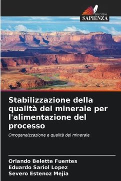 Stabilizzazione della qualità del minerale per l'alimentazione del processo - Belette Fuentes, Orlando;Sariol Lopez, Eduardo;Estenoz Mejía, Severo