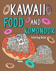 Kawaii Food and Komondor Coloring Book - Paperland