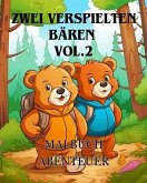 Malbuch-Abenteuer mit zwei verspielten Bären vol.2