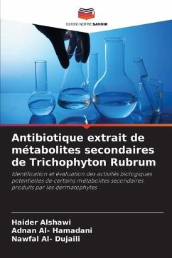 Antibiotique extrait de métabolites secondaires de Trichophyton Rubrum - Alshawi, Haider;Al- Hamadani, Adnan;Al- Dujaili, Nawfal