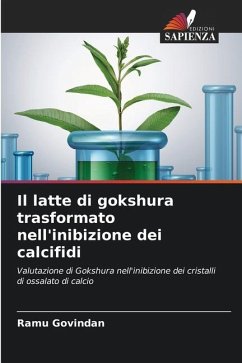 Il latte di gokshura trasformato nell'inibizione dei calcifidi - Govindan, Ramu