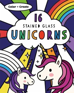 Stained Glass Coloring Unicorns