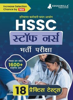 HSSC Staff Nurse Recruitement Exam Book 2023 (Hindi Edition)   Haryana Staff Selection Commission   18 Practice Tests (1600+ Solved MCQs) with Free Access To Online Tests - Edugorilla Prep Experts