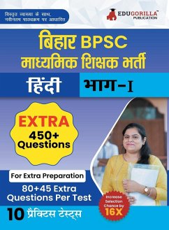 Bihar Secondary School Teacher Hindi Book 2023 (Part I) Conducted by BPSC - 10 Practice Mock Tests (1200+ Solved Questions) with Free Access to Online Tests - Edugorilla Prep Experts