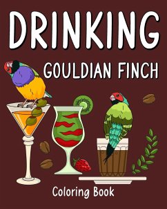 Drinking Gouldian Finch Coloring Book - Paperland