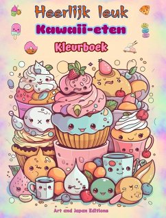 Heerlijk leuk Kawaii-eten   Kleurboek   Schattige kawaii-ontwerpen voor fijnproevers - Editions, Japan; Art