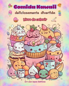 Comida Kawaii deliciosamente divertida   Livro de colorir   Desenhos kawaii fofos para amantes de comida - Art; Editions, Japan