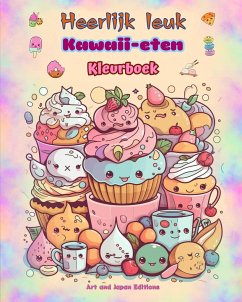 Heerlijk leuk Kawaii-eten   Kleurboek   Schattige kawaii-ontwerpen voor fijnproevers - Art; Editions, Japan