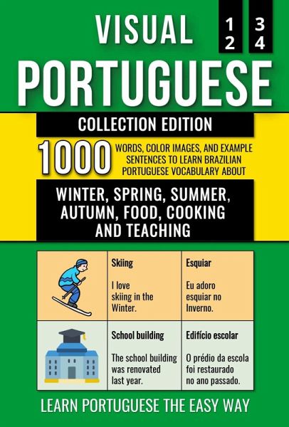 Visual Portuguese - Collection Edition - 1.000 Words, 1.000 Images and 1.000 Bilingual Example Sentences to Learn Brazilian Portuguese Vocabulary (eBook, ePUB) Visual Portuguese - Collection Edition - 1.000 Words, 1.000 Images and 1.000 Bilingual Example Sentences to Learn Brazilian Portuguese Vocabulary (eBook, ePUB)