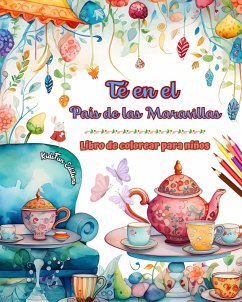 Té en el País de las Maravillas - Libro de colorear para niños - Ilustraciones creativas del encantador mundo del té - Editions, Kidsfun