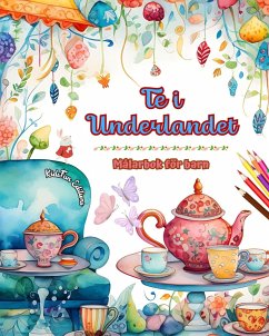 Te i Underlandet - Målarbok för barn - Kreativa illustrationer från teets charmiga värld - Editions, Kidsfun