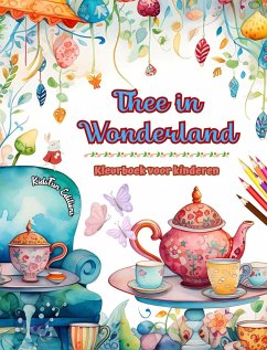 Thee in Wonderland - Kleurboek voor kinderen - Creatieve illustraties van de betoverende wereld van thee - Editions, Kidsfun