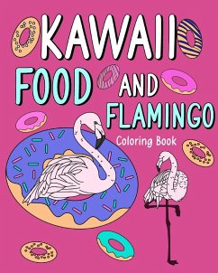 Kawaii Food and Flamingo Coloring Book - Paperland