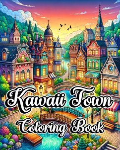 Kawaii Town Coloring Book - Caleb, Sophia