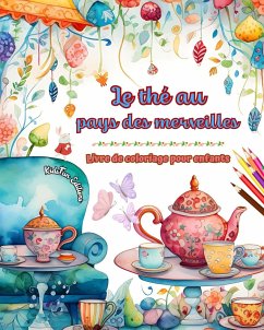 Le thé au pays des merveilles - Livre de coloriage pour enfants - Illustrations créatives du monde charmant du thé - Editions, Kidsfun